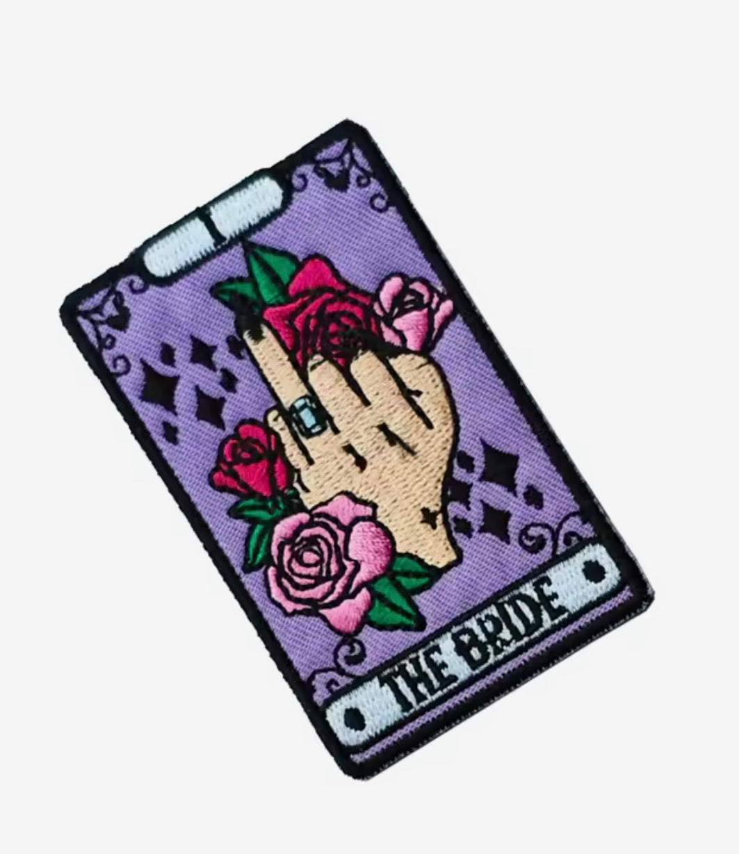 “The Bride” Tarot Card Embroidered Iron-On Patch
