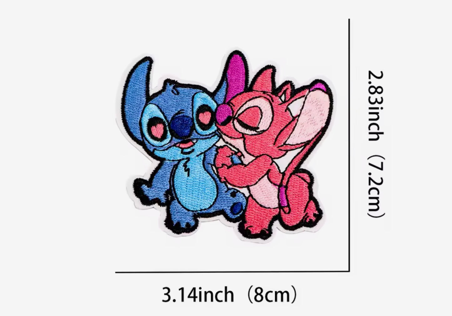 Cute Alien Couple Embroidered Iron-On Patch