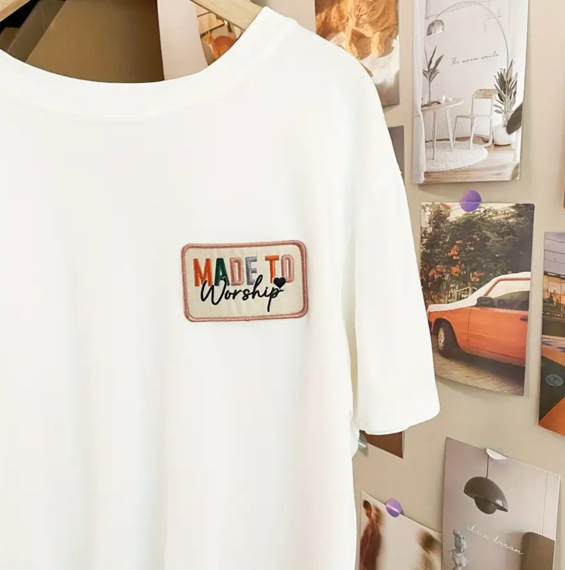 Made to Worship Patch – Christian Embroidered Iron-On Patch