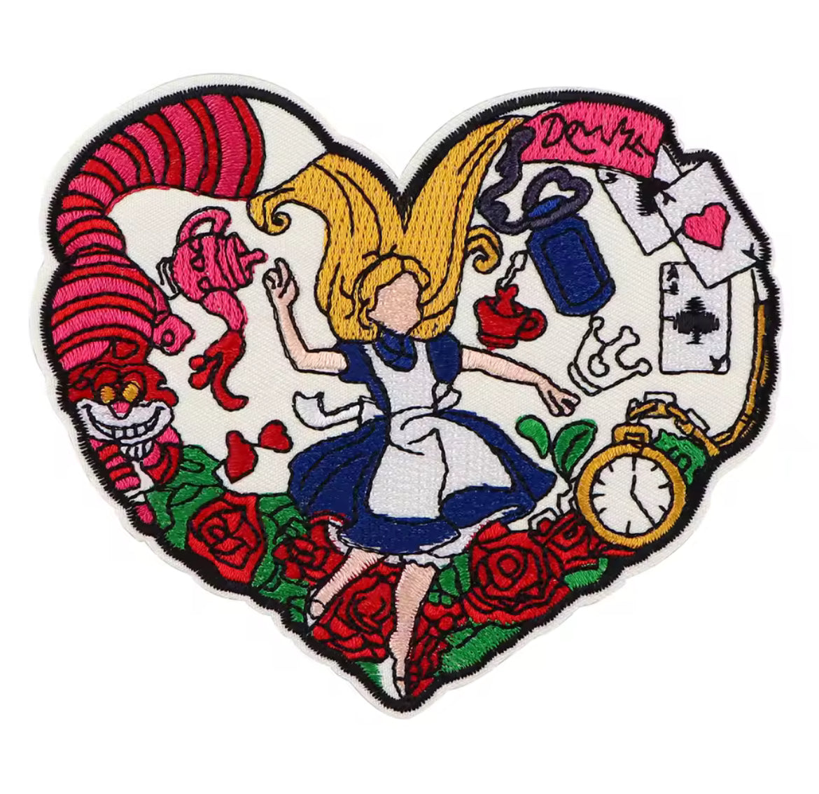 Alice in Wonderland Embroidered Patch