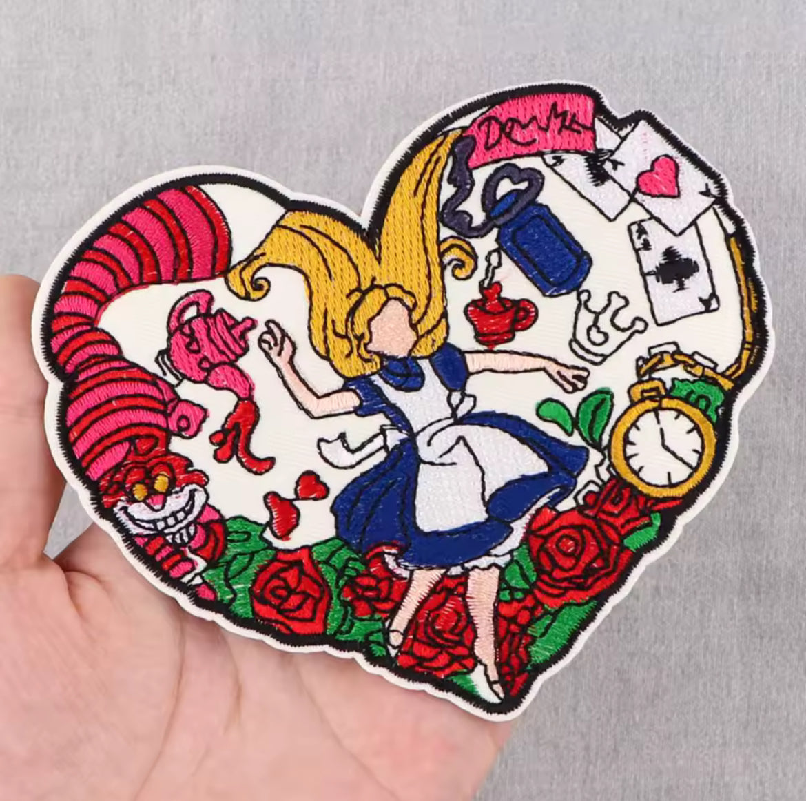 Alice in Wonderland Embroidered Patch