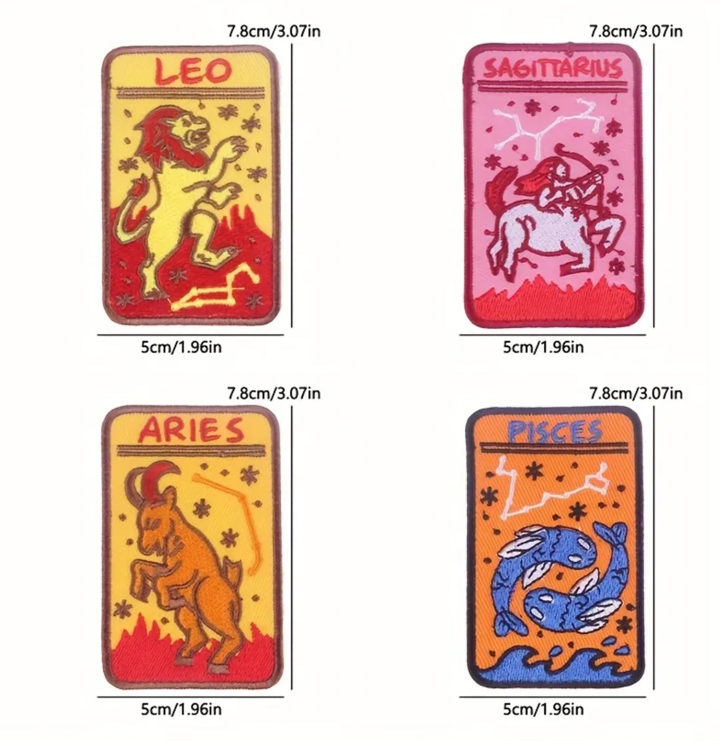 Zodiac Sign Tarot Patches
