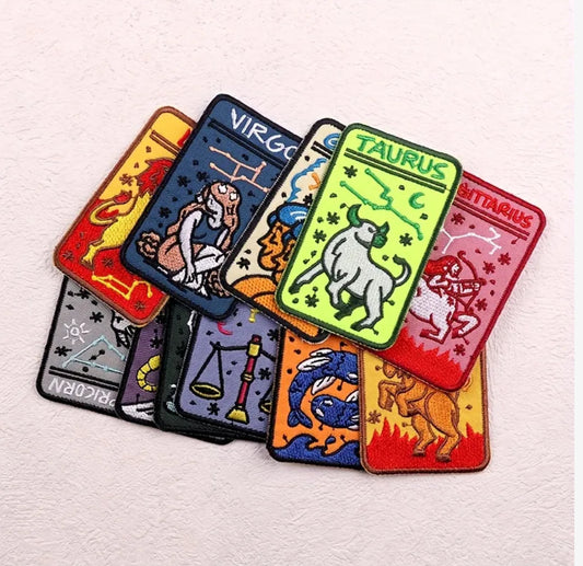 Zodiac Sign Tarot Patches