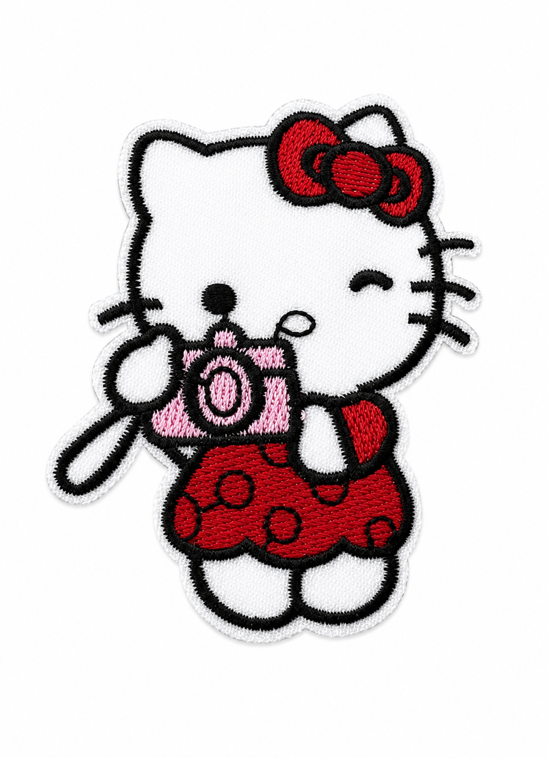 Hello Kitty with Camera. inspired Iron-On