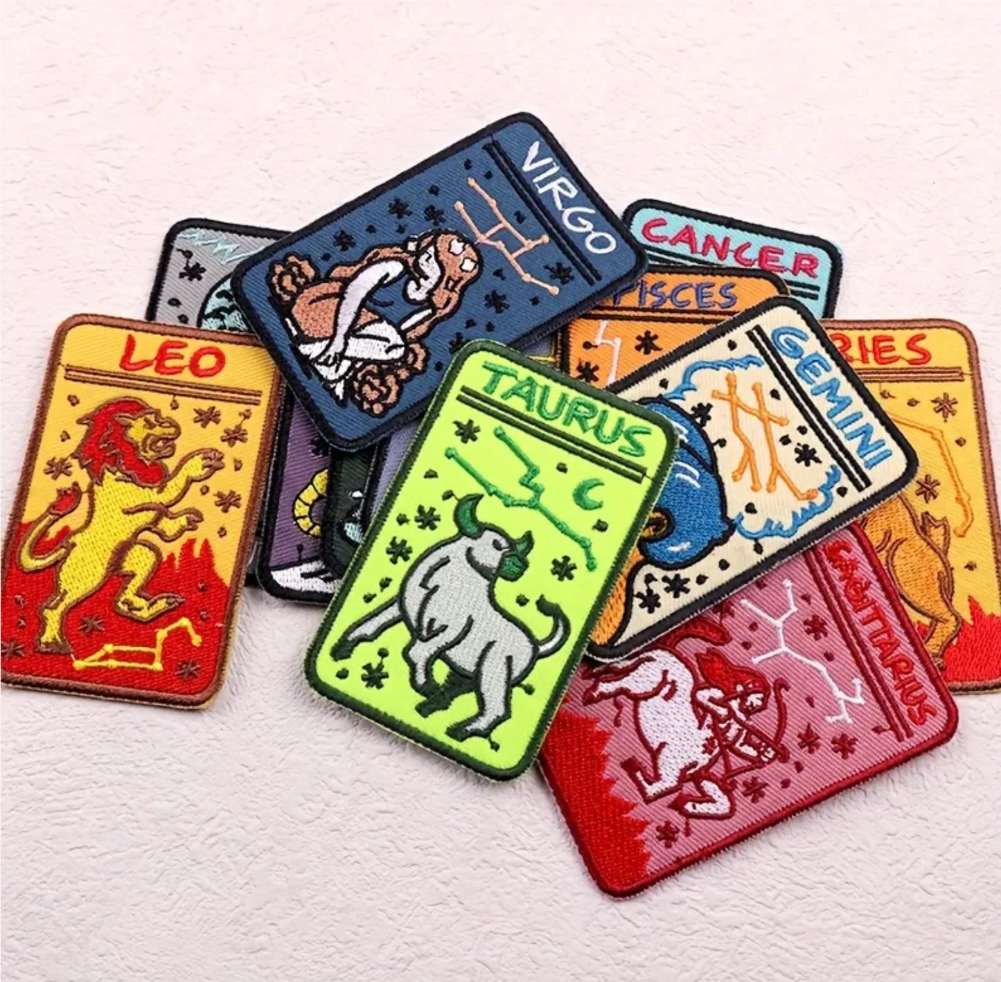 Zodiac Sign Tarot Patches