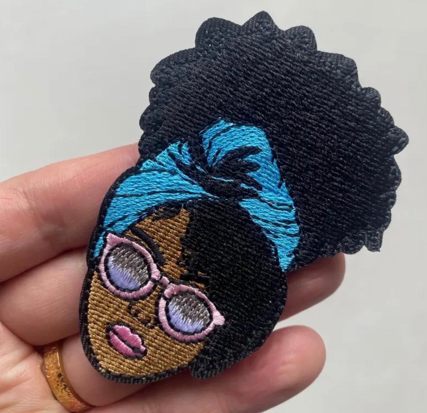 Melanin Headwrap Beauty Iron-On Patch