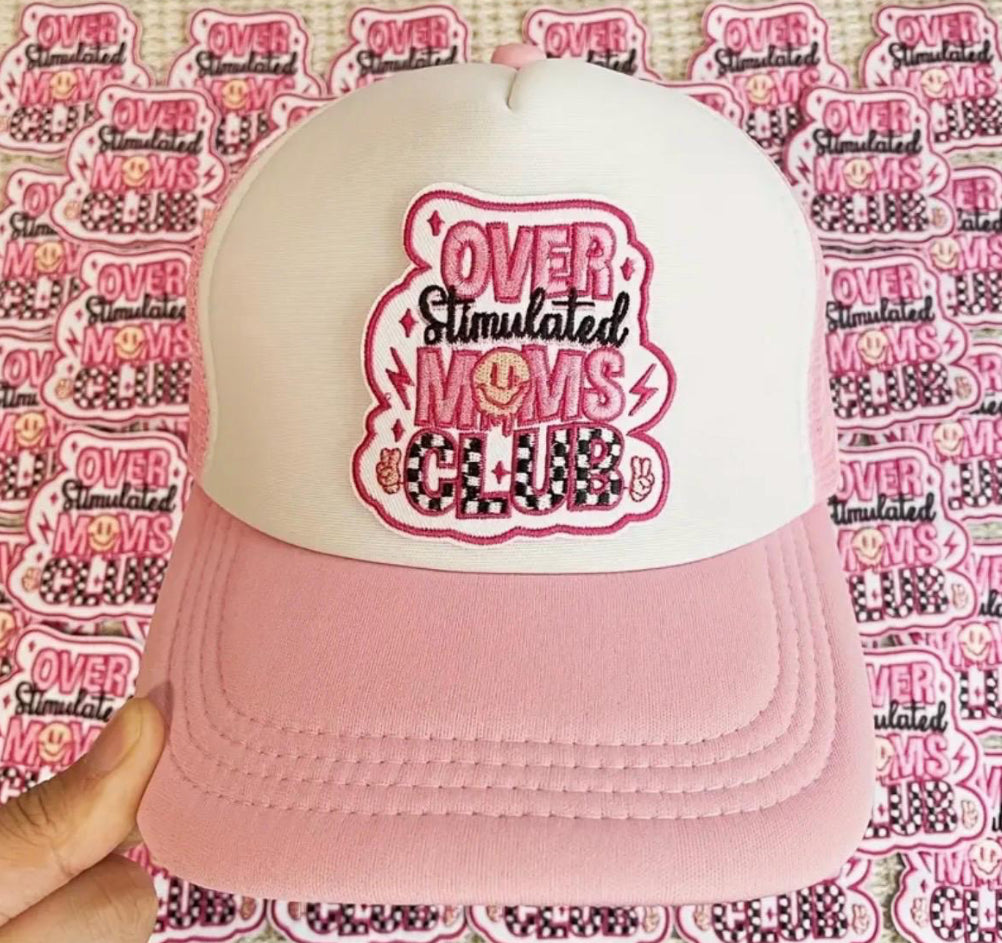 Overstimulated Moms Club Patch – Funny Iron On Patch for Tired Mamas