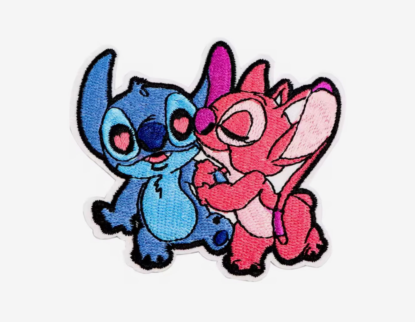 Cute Alien Couple Embroidered Iron-On Patch