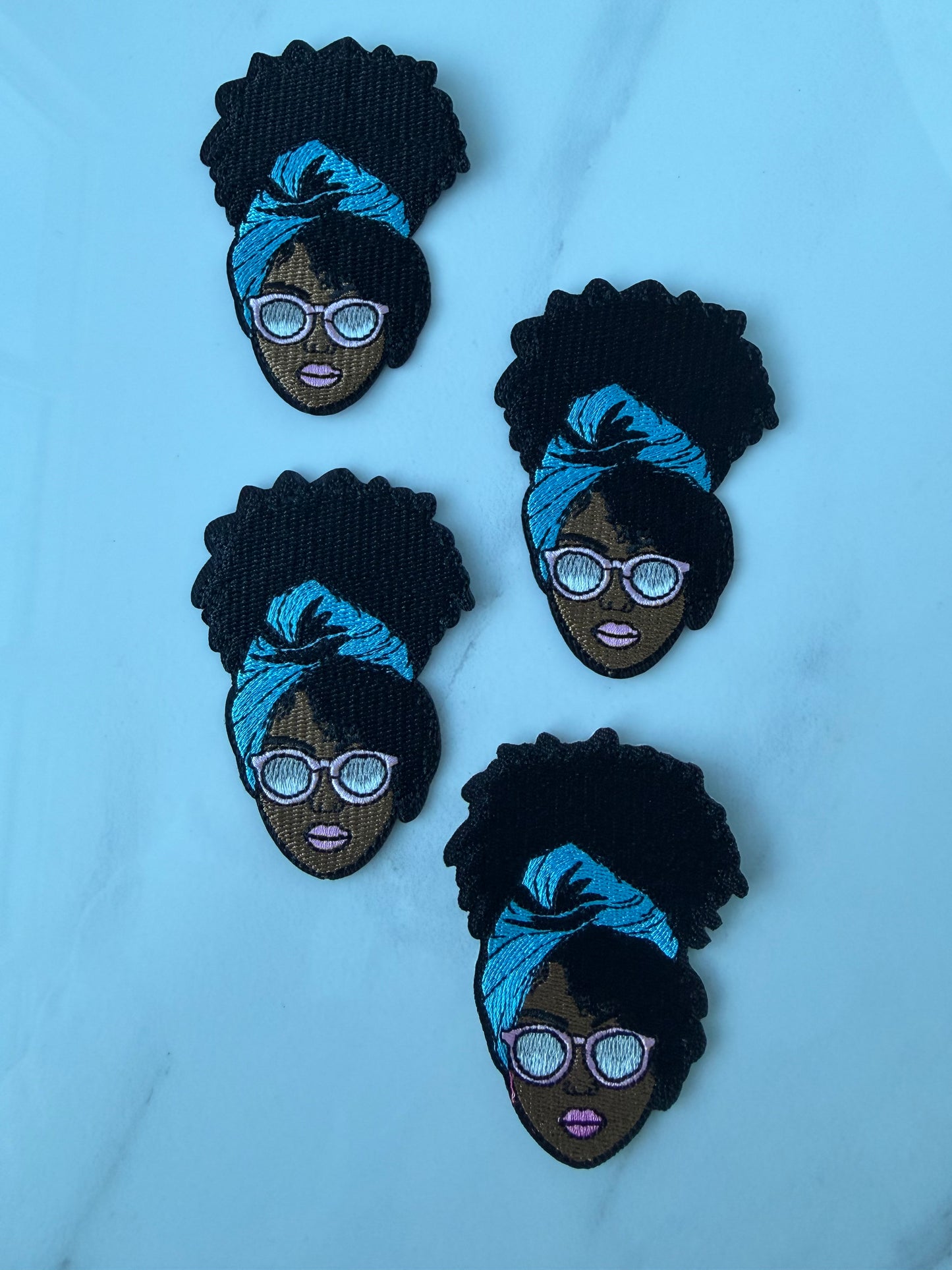 Melanin Headwrap Beauty Iron-On Patch