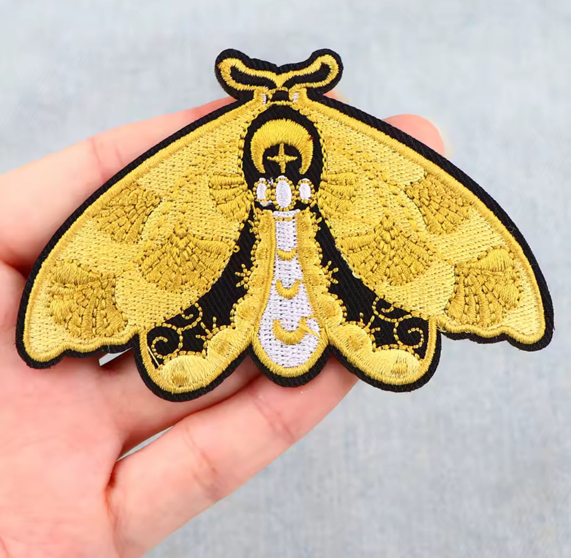 Butterfly & Moth Embroidered Patch Set
