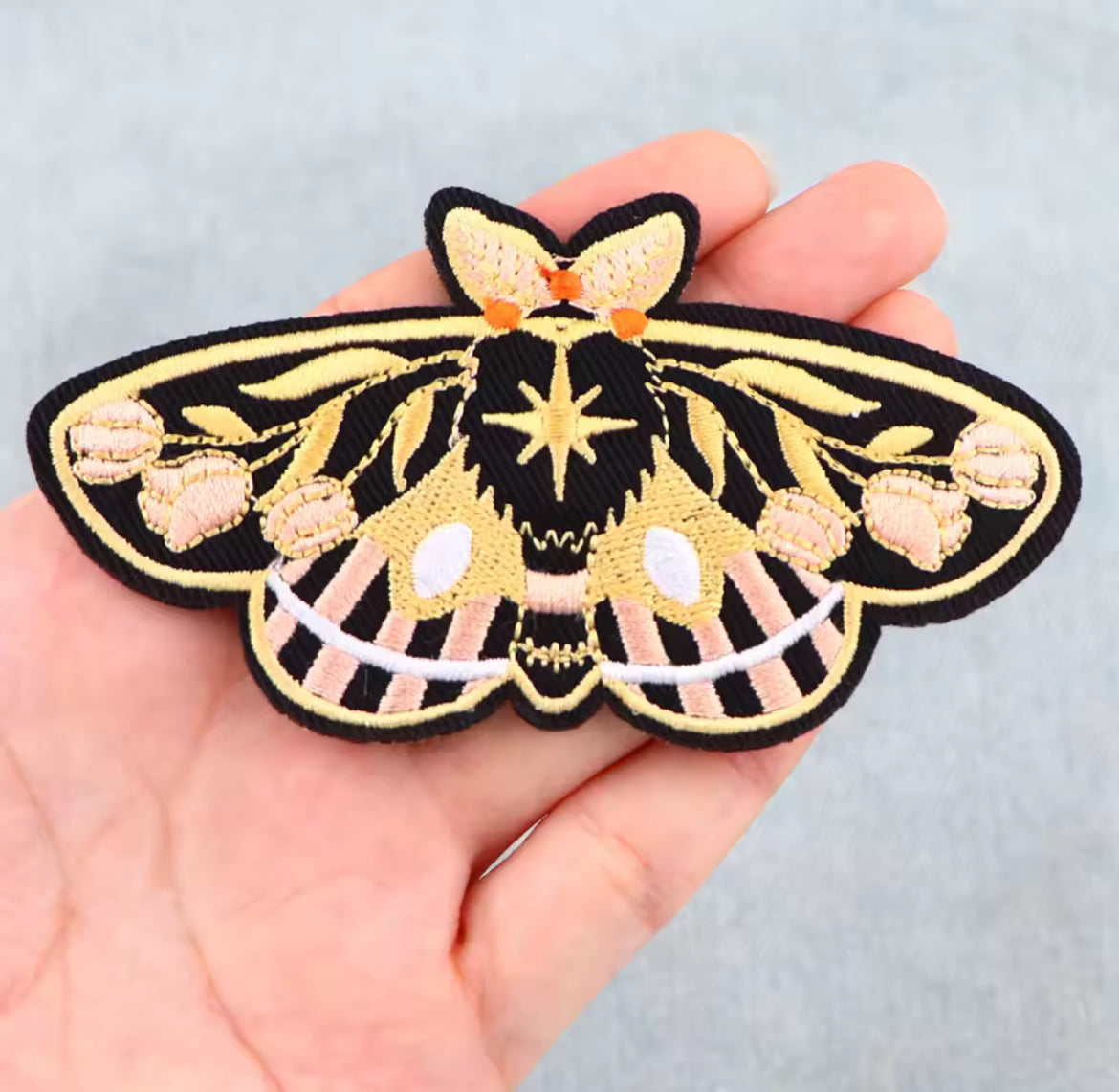 Butterfly & Moth Embroidered Patch Set