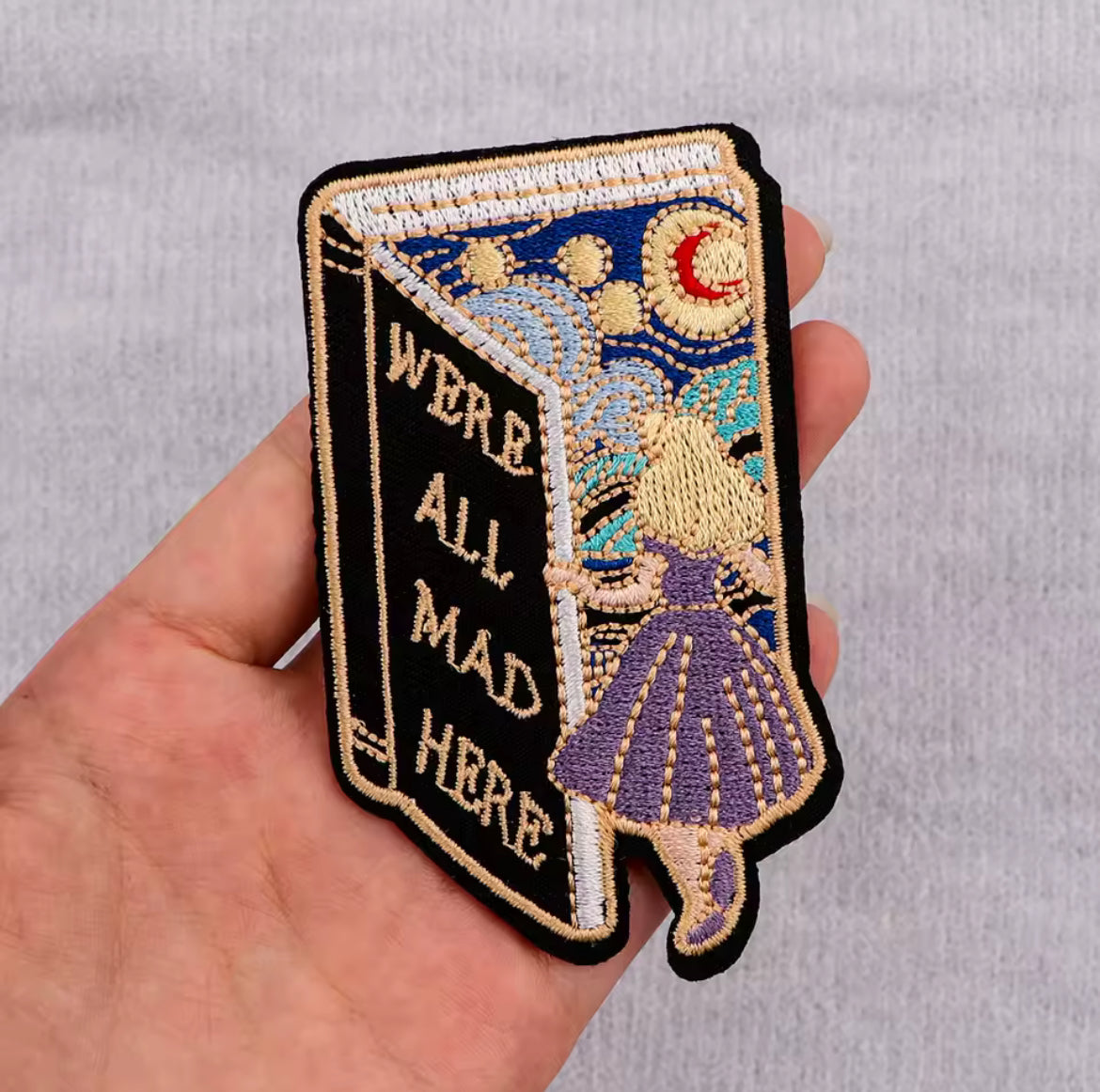 We’re All Mad Here Embroidered Patch