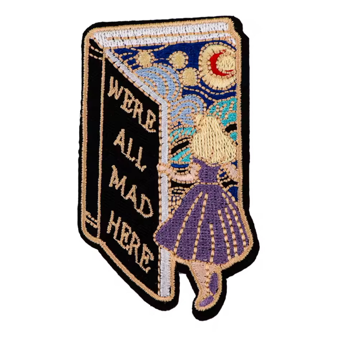 We’re All Mad Here Embroidered Patch