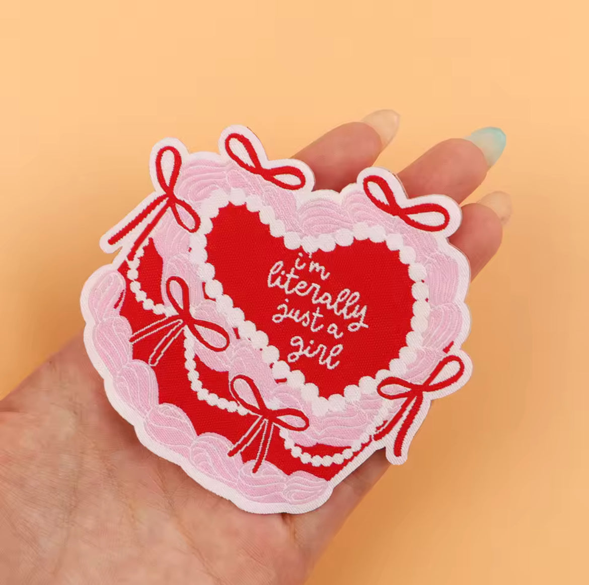 I’m Literally Just a Girl Cake Patch